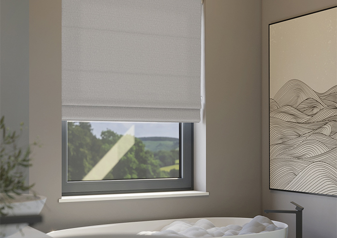 Geneva, Frost Grey - Roman Blind - Image 5
